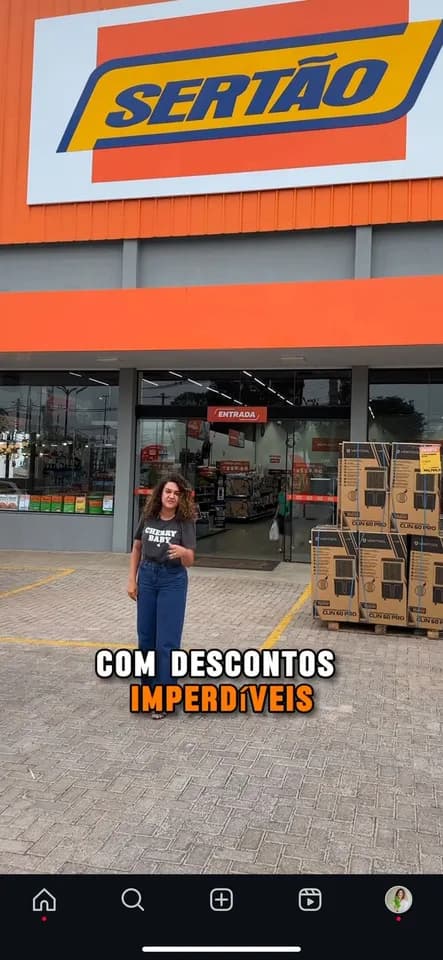 Campanha para Sertão: Cobertura de loja com marcação e geolocalização